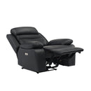  Manufacturer Color_Black Motion Type_Power -- Hancock 9628BLK-1PW Power Reclining Chair IMAGE 5