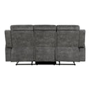  Manufacturer Color_Brownish Grey -- Homelegance Muncie Reclining Fabric Sofa IMAGE 3