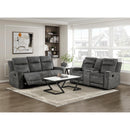  Manufacturer Color_Brownish Grey -- Homelegance Muncie Reclining Fabric Sofa IMAGE 5