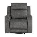  Manufacturer Color_Brownish Grey -- Homelegance Muncie Fabric Recliner IMAGE 1