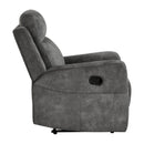  Manufacturer Color_Brownish Grey -- Homelegance Muncie Fabric Recliner IMAGE 3