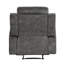  Manufacturer Color_Brownish Grey -- Homelegance Muncie Fabric Recliner IMAGE 4