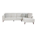  Manufacturer Color_Silver cloud -- Homelegance Broadway Fabric 2 pc Sectional IMAGE 2