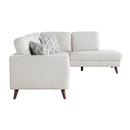  Manufacturer Color_Silver cloud -- Homelegance Broadway Fabric 2 pc Sectional IMAGE 3