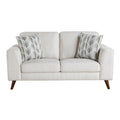  Manufacturer Color_Silver cloud -- Homelegance Broadway Stationary Fabric Loveseat IMAGE 1