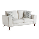  Manufacturer Color_Silver cloud -- Homelegance Broadway Stationary Fabric Loveseat IMAGE 2