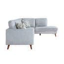  Manufacturer Color_Blue-Grey -- Broadway 9644BGY*23L5R 2 pc Sectional with Right Chaise IMAGE 3