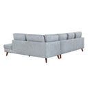  Manufacturer Color_Blue-Grey -- Broadway 9644BGY*23L5R 2 pc Sectional with Right Chaise IMAGE 4