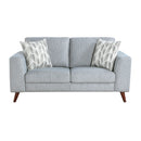  Manufacturer Color_Blue-grey -- Broadway 9644BGY-2 Love Seat IMAGE 1