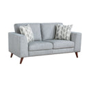  Manufacturer Color_Blue-grey -- Broadway 9644BGY-2 Love Seat IMAGE 2