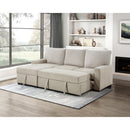  Homelegance Gallatin 9605BE*2LCRL 2 pc Sectional with Left Chaise and Drop-Down Cup holders, Storage Pouch, Pull-out Bed and Hidden Storage IMAGE 13