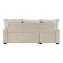  Homelegance Gallatin 9605BE*2LCRL 2 pc Sectional with Left Chaise and Drop-Down Cup holders, Storage Pouch, Pull-out Bed and Hidden Storage IMAGE 4