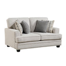  Manufacturer Color_Sand -- Homelegance Bradford Stationary Fabric Loveseat IMAGE 2