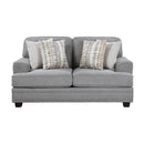  Manufacturer Color_Grey -- Bradford 9648GY-2 Love Seat IMAGE 1