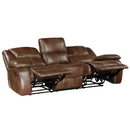  Homelegance Ellicott 9639BR-3 Double Reclining Sofa IMAGE 4