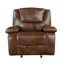  Homelegance Ellicott 9639BR-1 Glider Reclining Chair IMAGE 1