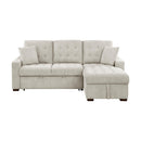  Homelegance Waitsfield 9816SN*2LLRC 2 pc Sectional with Right Chaise, Pull-out Bed and Hidden Storage IMAGE 1