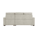  Homelegance Waitsfield 9816SN*2LLRC 2 pc Sectional with Right Chaise, Pull-out Bed and Hidden Storage IMAGE 5
