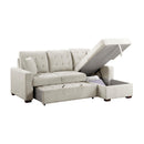 Homelegance Waitsfield 9816SN*2LLRC 2 pc Sectional with Right Chaise, Pull-out Bed and Hidden Storage IMAGE 6
