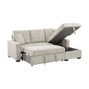  Homelegance Waitsfield 9816SN*2LLRC 2 pc Sectional with Right Chaise, Pull-out Bed and Hidden Storage IMAGE 8