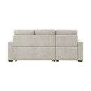  Homelegance Waitsfield 9816SN*2LCRL 2 pc Sectional with Left Chaise, Pull-out Bed and Hidden Storage IMAGE 5