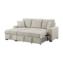  Homelegance Waitsfield 9816SN*2LCRL 2 pc Sectional with Left Chaise, Pull-out Bed and Hidden Storage IMAGE 7