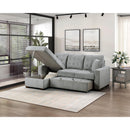 Homelegance Waitsfield 9816GY*2LCRL 2 pc Sectional with Left Chaise, Pull-out Bed and Hidden Storage IMAGE 10