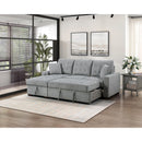  Homelegance Waitsfield 9816GY*2LCRL 2 pc Sectional with Left Chaise, Pull-out Bed and Hidden Storage IMAGE 11