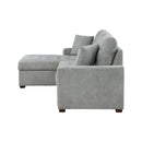  Homelegance Waitsfield 9816GY*2LCRL 2 pc Sectional with Left Chaise, Pull-out Bed and Hidden Storage IMAGE 4