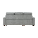  Homelegance Waitsfield 9816GY*2LCRL 2 pc Sectional with Left Chaise, Pull-out Bed and Hidden Storage IMAGE 5