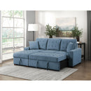  Homelegance Waitsfield 9816BU*2LCRL 2 pc Sectional with Left Chaise, Pull-out Bed and Hidden Storage IMAGE 11