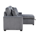  Homelegance Rhett 9649DG*SC 3 pc Reversible Sectional with Pull-out Bed and Hidden Storage IMAGE 5