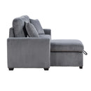  Homelegance Rhett 9649DG*SC 3 pc Reversible Sectional with Pull-out Bed and Hidden Storage IMAGE 7