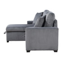  Homelegance Rhett 9649DG*SC 3 pc Reversible Sectional with Pull-out Bed and Hidden Storage IMAGE 8