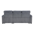  Homelegance Rhett 9649DG*SC 3 pc Reversible Sectional with Pull-out Bed and Hidden Storage IMAGE 9