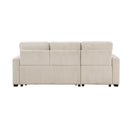 Homelegance Rhett 9649BE*SC 3 pc Reversible Sectional with Pull-out Bed and Hidden Storage IMAGE 10
