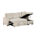  Homelegance Rhett 9649BE*SC 3 pc Reversible Sectional with Pull-out Bed and Hidden Storage IMAGE 11