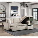  Homelegance Rhett 9649BE*SC 3 pc Reversible Sectional with Pull-out Bed and Hidden Storage IMAGE 15