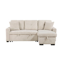  Homelegance Rhett 9649BE*SC 3 pc Reversible Sectional with Pull-out Bed and Hidden Storage IMAGE 1
