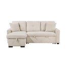  Homelegance Rhett 9649BE*SC 3 pc Reversible Sectional with Pull-out Bed and Hidden Storage IMAGE 2