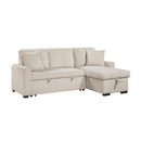  Homelegance Rhett 9649BE*SC 3 pc Reversible Sectional with Pull-out Bed and Hidden Storage IMAGE 3