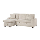  Homelegance Rhett 9649BE*SC 3 pc Reversible Sectional with Pull-out Bed and Hidden Storage IMAGE 4