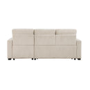  Homelegance Rhett 9649BE*SC 3 pc Reversible Sectional with Pull-out Bed and Hidden Storage IMAGE 9