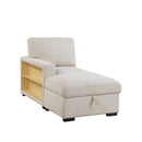  Homelegance Pompano 9630BE*2LC2R Sectional with Left Chaise, Pull-out Bed and Hidden Storage, Charging Ports IMAGE 12