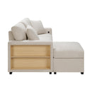 Homelegance Pompano 9630BE*2LC2R Sectional with Left Chaise, Pull-out Bed and Hidden Storage, Charging Ports IMAGE 3
