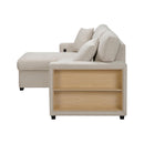  Homelegance Pompano 9630BE*2LC2R Sectional with Left Chaise, Pull-out Bed and Hidden Storage, Charging Ports IMAGE 4