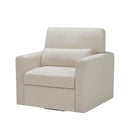  Manufacturer Color_Beige -- Homelegance Pompano Swivel Fabric Chair IMAGE 2