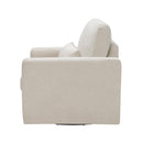 Manufacturer Color_Beige -- Homelegance Pompano Swivel Fabric Chair IMAGE 3