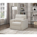  Manufacturer Color_Beige -- Homelegance Pompano Swivel Fabric Chair IMAGE 5