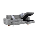  Manufacturer Color_Grey -- Raife 9624GY*32LRC 3 pc Sectional with Right Chaise and Ottoman IMAGE 8